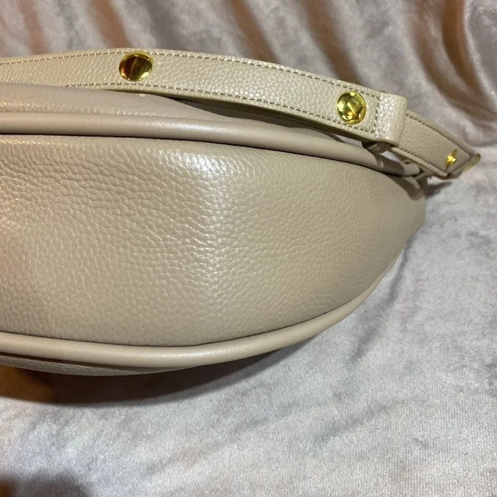 Aallyn Ingrid Marley hobo Biscotti Beige Leather Shoulder Bag